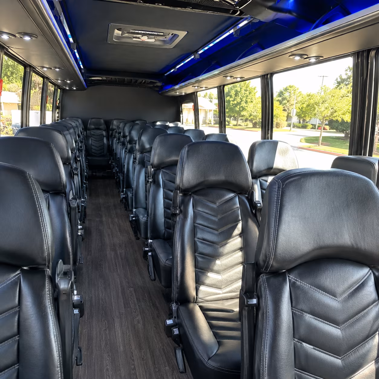 norfolk 25 passenger minibus inside