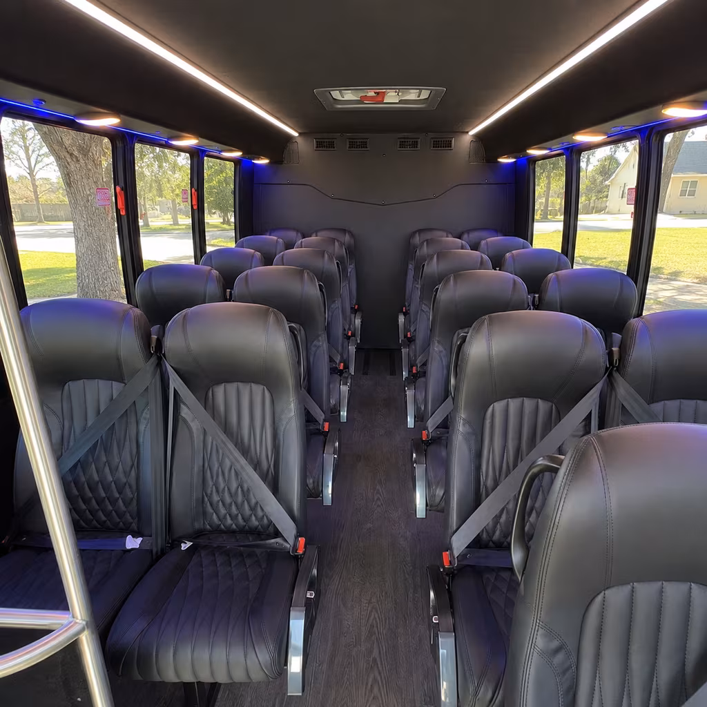 norfolk 25 passenger minibus interior