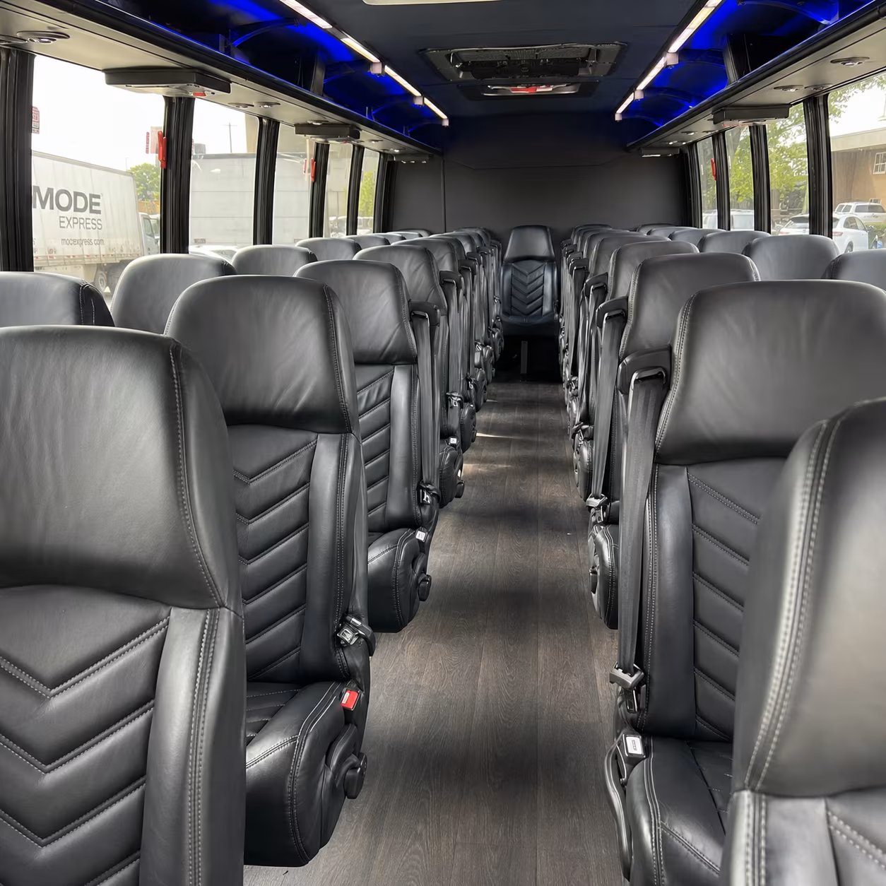 norfolk 35 passenger minibus inside