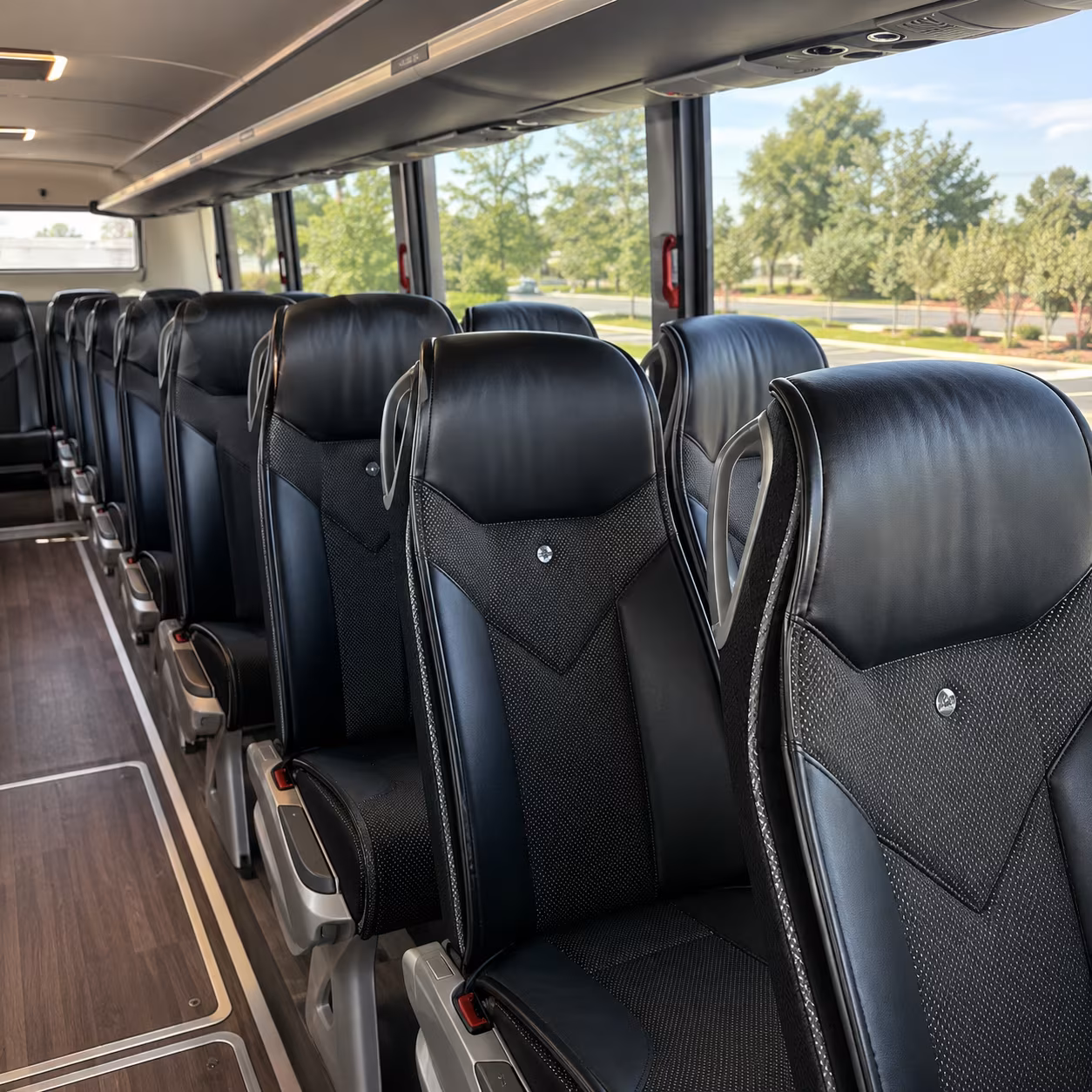 norfolk 45 passenger charter bus interior