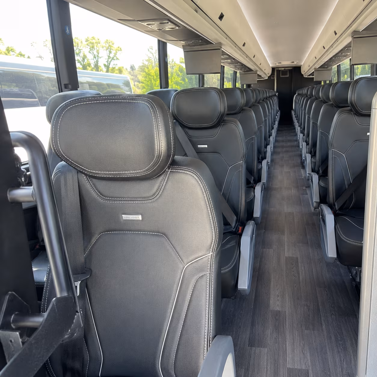 norfolk 47 passenger charter bus interior
