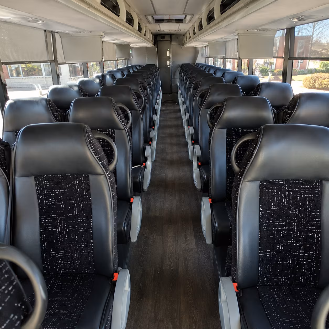 norfolk 54 passenger charter bus inside