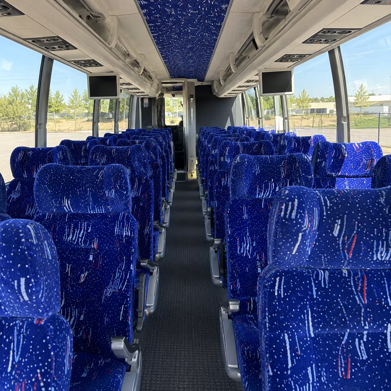 norfolk 54 passenger charter bus interior
