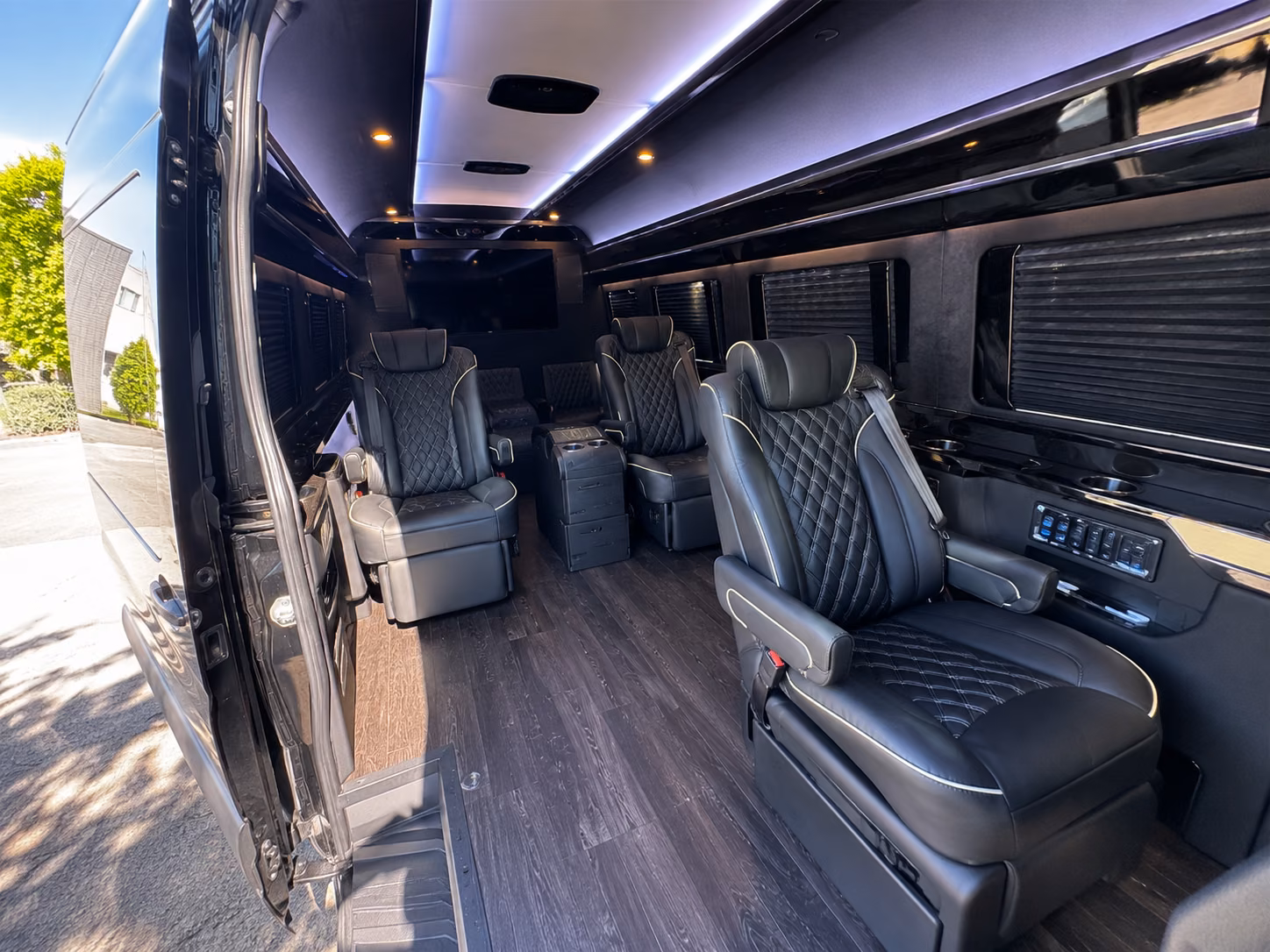 norfolk sprinter van with driver inside